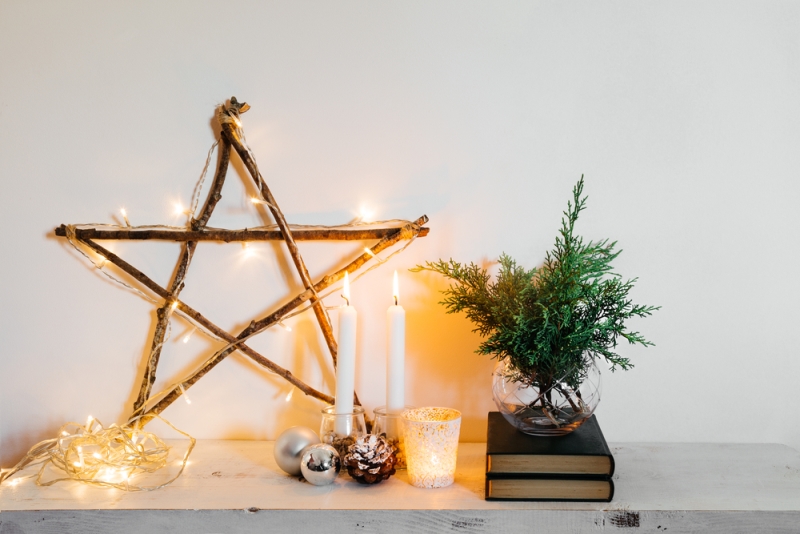 Božićni DIY ukrasi ukrasi zvjezdice